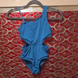 Art Class Vibrant Blue Kids Swimsuit